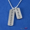 SILVER TAG NECKLACE